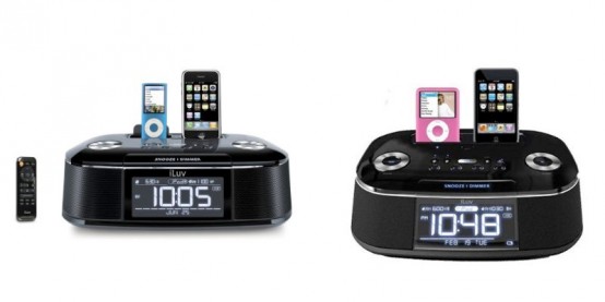 iLuv Imm173 Alarm Clock And Dual Dock For Ipod And Iphone