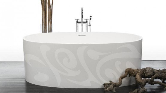 Elegant Modern Bathtubs With Different Patterns - DigsDigs