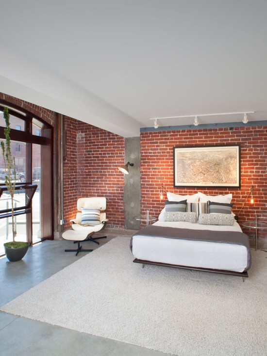 75 Impressive Bedrooms With Brick Walls Digsdigs