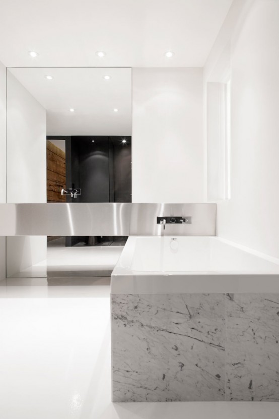 Impressive Minimalist House With Original Details Left