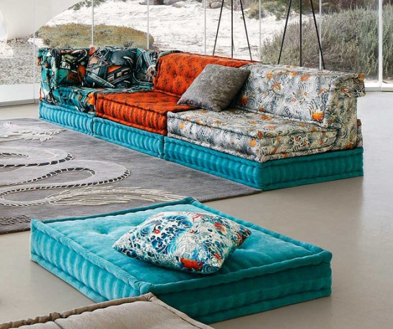 Incredible Mah Jong Sofa With Jan Paul Gautier Upholstery