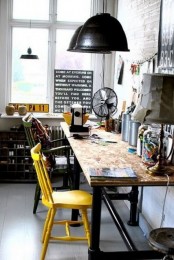 a stylish industrial working space