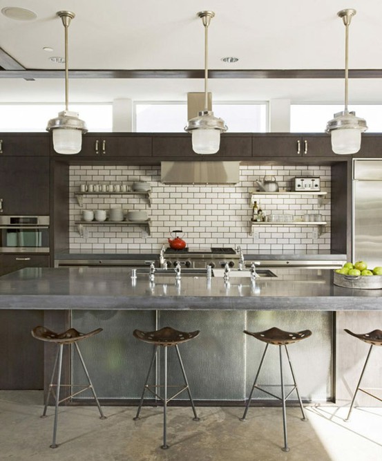 59 cool industrial kitchen designs that inspire - digsdigs