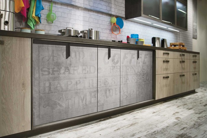 Industrial Loft Kitchen With Light Wood In Design
