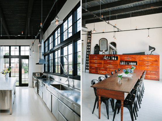 Industrial Space Turned Into A Cozy Open Plan Home