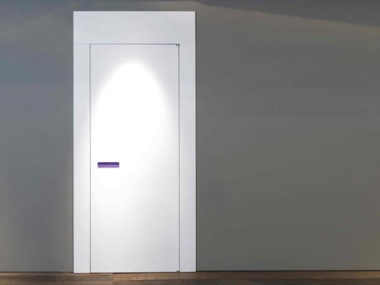 Innovative Interior Wooden Doors with No-Handle Opening System