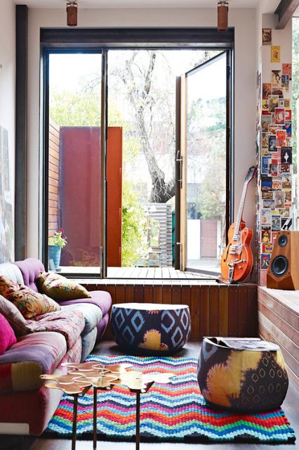 Inspiring Bohemain Living Room Designs Set aside a spot for creating music, sketching, writing or doing anything that let your creative boho juices flow. You can even add some of your own creations there.