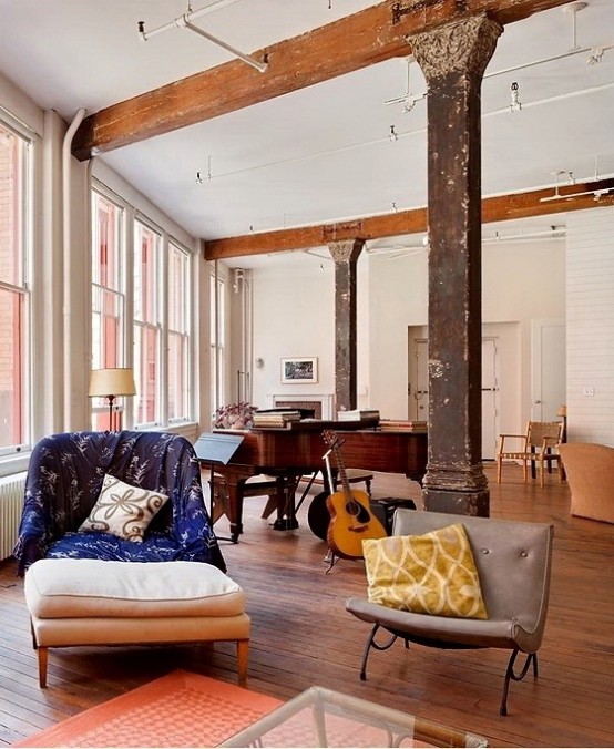 Inspiring Shabby Chic Loft With Rustic And Bohemian Touches