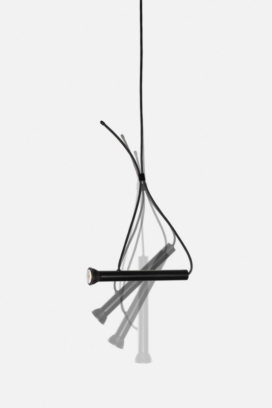 Intriguing Torch Shaped Lasso Lamp