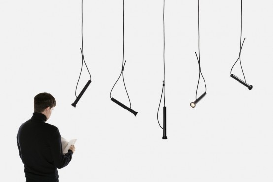 Intriguing Torch Shaped Lasso Lamp