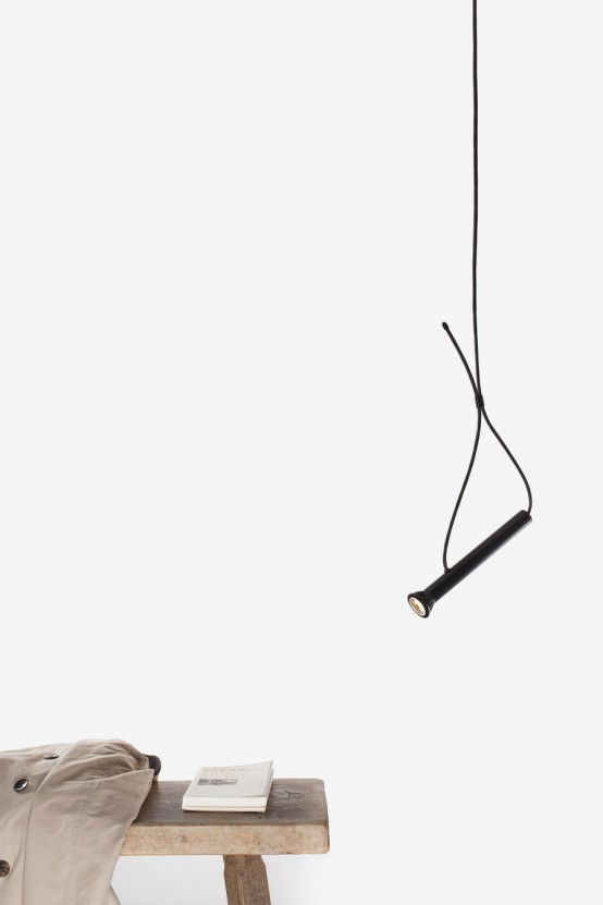 Intriguing Torch Shaped Lasso Lamp