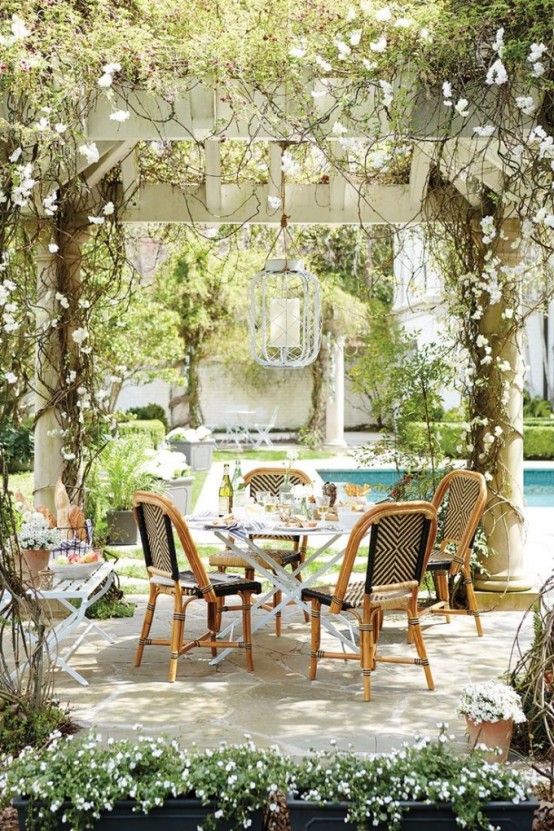 Inviting Outdoor Dining Spaces In Various Styles