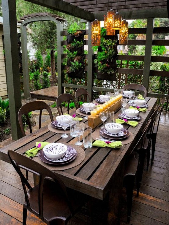 Inviting Outdoor Dining Spaces In Various Styles