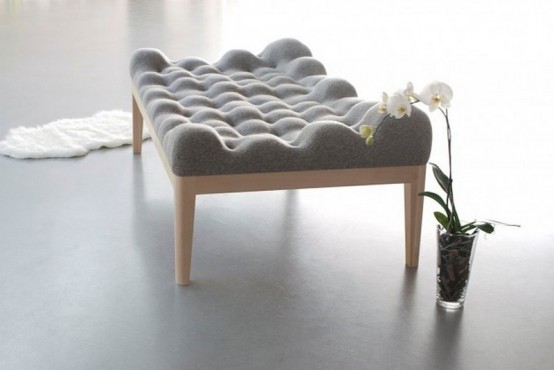 Inviting Upholstered Kulle Daybed With An Uneven Surface