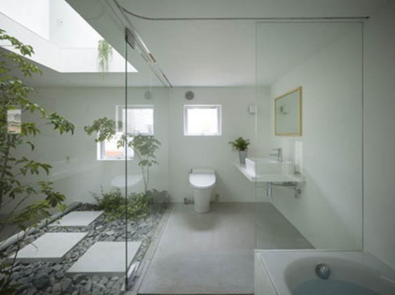Japanese House Design With Garden Room Inside