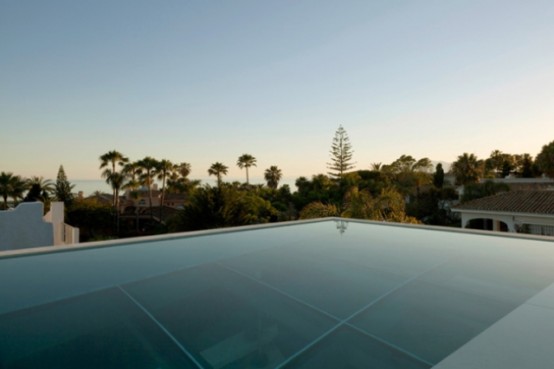 Jellyfish House With A Cantilevering Pool Rooftop