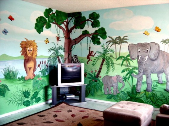 Jungle Inspired Kids Room