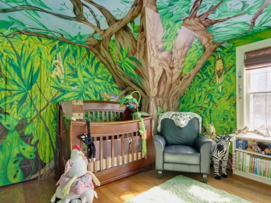 Jungle Inspired Kids Room