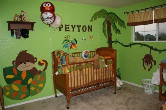 Jungle Inspired Kids Room