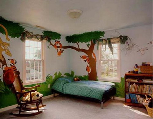 Jungle Inspired Kids Room