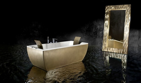 Free Standing Metal Soaking Bathtubs – Kali’ Metal from BLUBleu