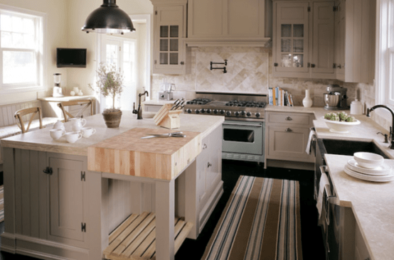 You can make a permanent cooking board on your kitchen island. Natural wood is perfect for it because it also looks great.