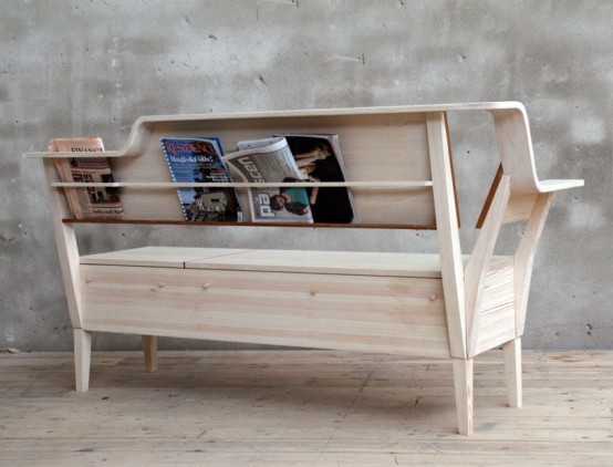 Kitchen Sofa With Books Storage