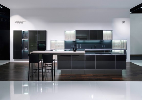 Kitchen With Carbon Doors