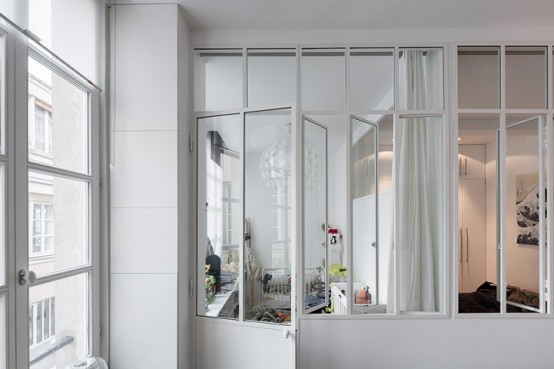 Laconic And Functional Paris Loft With Built In Storage