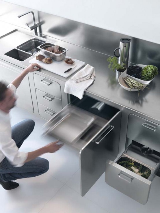 Laconic Stainless Steel Abimis Kitchen For Home Chefs