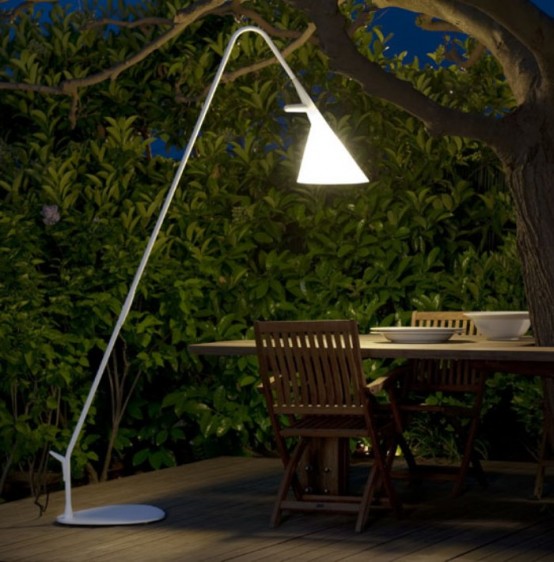 Lamp Connecting Interior And Exterior