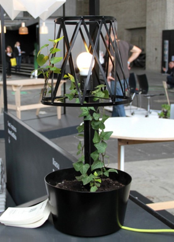Lamp With A Potted Plant To Bring Green To Your Interior DigsDigs