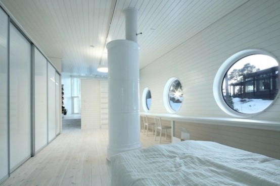 Land Harbored Boat Styled Finnish Home