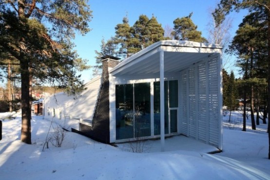 Land Harbored Boat Styled Finnish Home