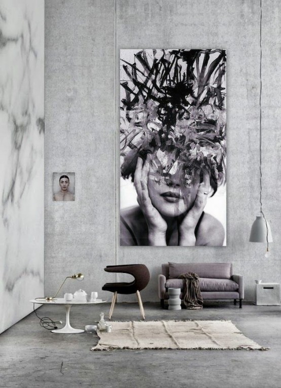 The Latest Décor Trend 31 Large Scale Wall Art Ideas Digsdigs