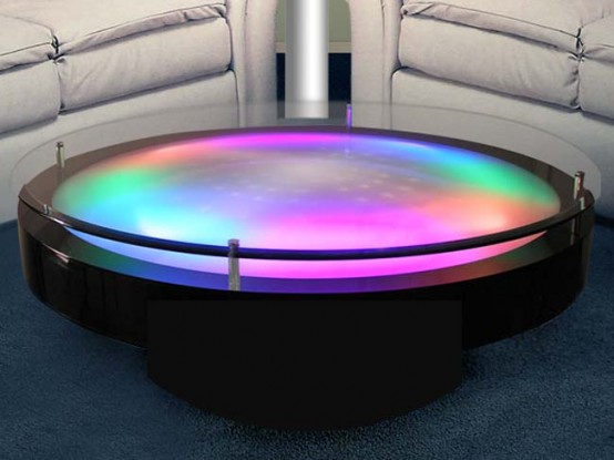 LED Illuminated Cocktail Tables With Different Effects