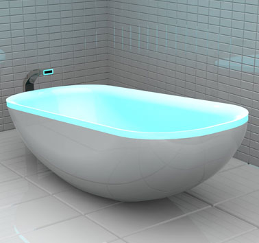 LED Glowing Bathtub To Create A Home Spa