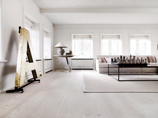 Light Minimalist House With Vintage Details In Denmark