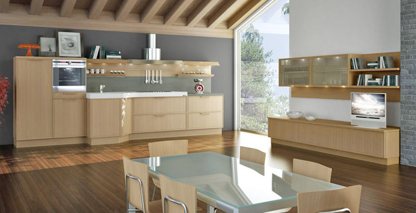 Light Oak Wooden Kitchen Designs - DigsDigs