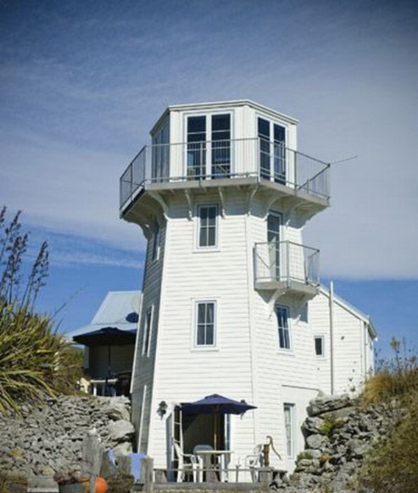 Lighthouse In Marine Style In New Zealand