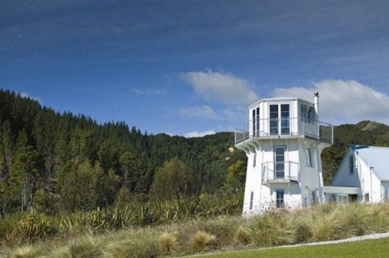 Lighthouse In Marine Style In New Zealand