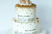 little star cake for a gender neutral baby shower