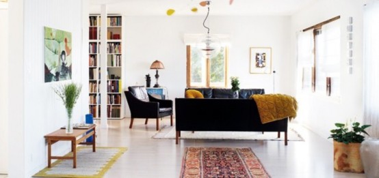 Lively And Light Interior Of House In Sweden