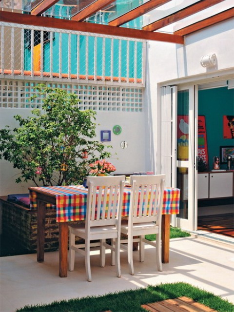 Lively Multicolored House Of A Brazilian Designer