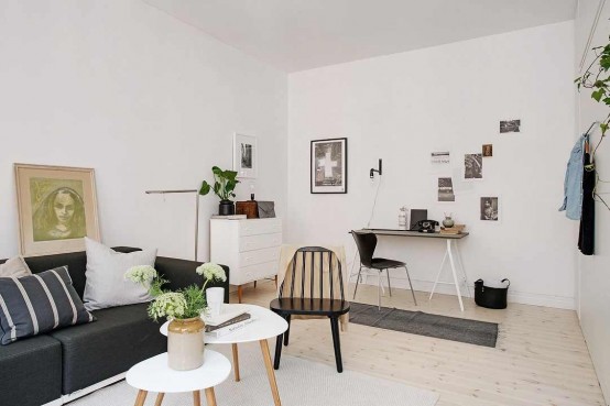 Lively Scandinavian Apartment Of Just 40 Square Meters - DigsDigs