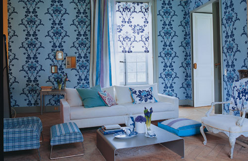 Livign Room In Blue Colors Livign Room In Blue Colors
