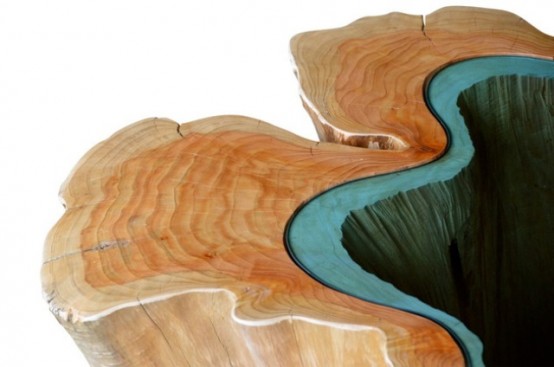 Living Edge Tables Welcoming Natural Imperfections