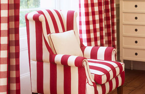 Living Room In Candy Stripes Living Room In Candy Stripes