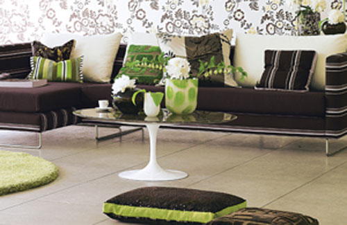 Living Room In Natura Brown And Green Tones Living Room In Natura Brown And Green Tones