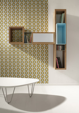 Modern Solid Wood Bookshelves – Lounge from Targa Italia